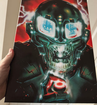 CRASH Chairman - Issue #1 - art by Oliver Frey, A3 canvas - Fusion Retro Books