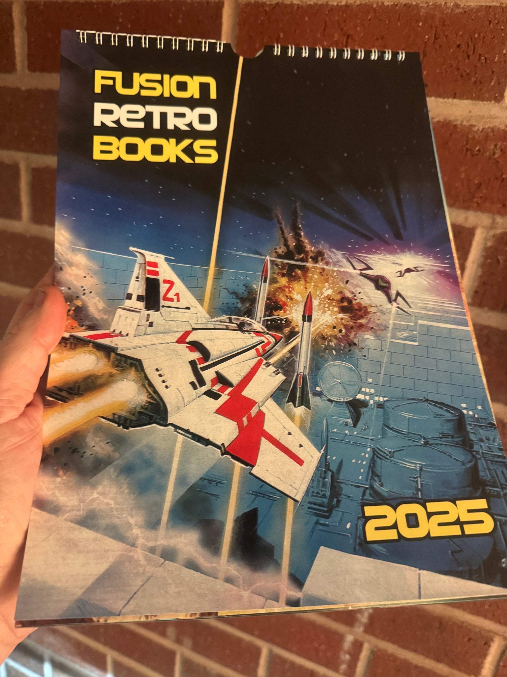 Fusion Retro Books 2025 Calendar