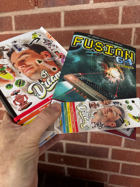 Signed 64 Dreams, Signed Bookmark and Fusion 64 Magazine