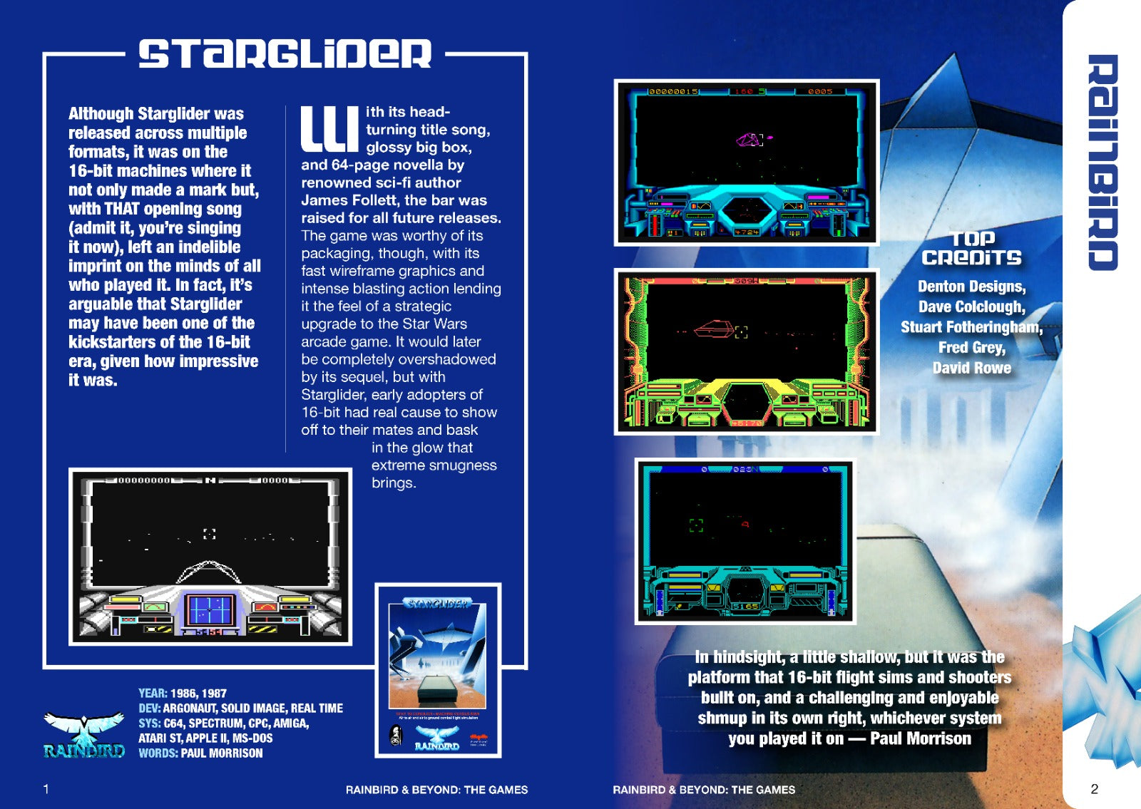 Memories of Rainbird and Beyond Software - PRE-ORDER